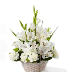 White Flower Arrangement  Send to Philippines