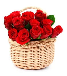 Send 12 Red Roses Basket to Philippines