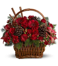 ​Christmas Flowers Basket Send to Philippines