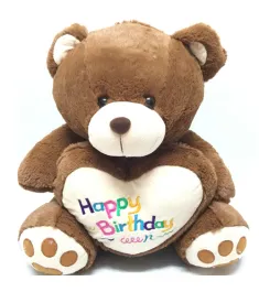 send brown color teddy bear heart to Philippines