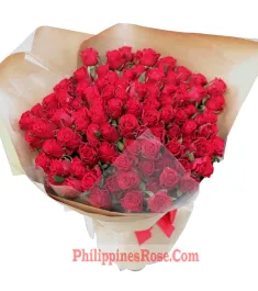 buy 100 red roses bouquet philippines