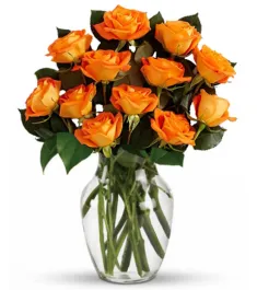 12 Orange Roses Send to Philippines,Roses to Philippines