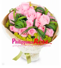 Two Dozen Red Roses in Bouquet to Philippines