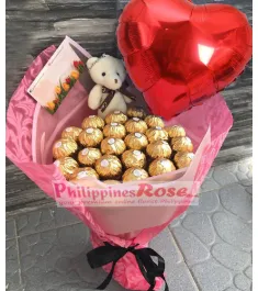 Ferrero Pink  Bouquet Send to Manila Philippines