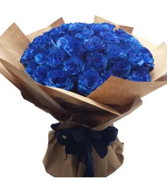 12 Blue Ecuadorian Roses to Philippines