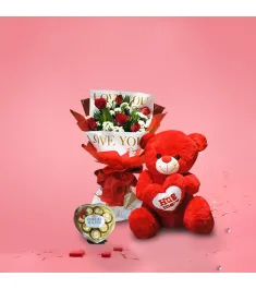 Flower with Chocolate and teddy