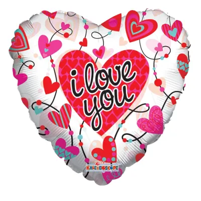 heart shaped i love you mylar balloon to philippines