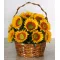 12 sunflowers tin basket to philippines