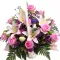 Pink Roses & Lilies in Basket to Philippines