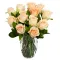 Peach Color Roses in a vase