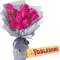 Dozen of Pink Roses with Chocolate Box